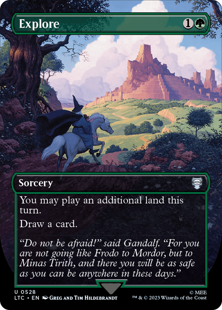 Explore (Borderless) (LTC-528) - Tales of Middle-earth Commander (Borderless) Foil