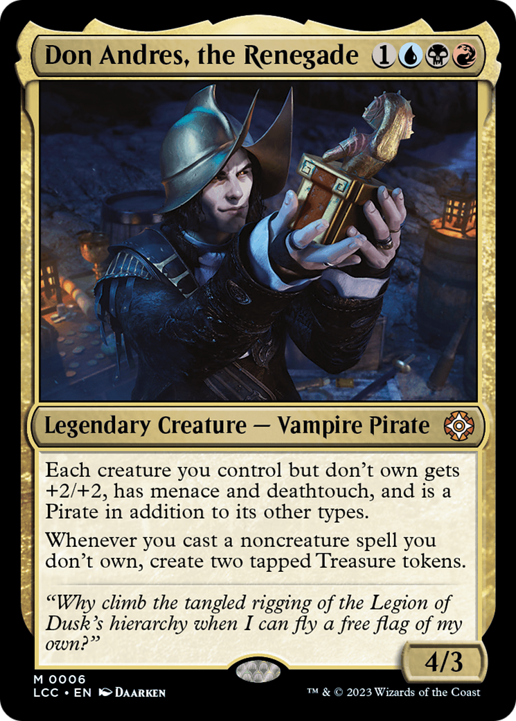 Don Andres, the Renegade (LCC-006)  Foil - The Lost Caverns of Ixalan Commander