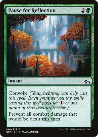 Pause for Reflection (GRN-140)  Foil - Guilds of Ravnica