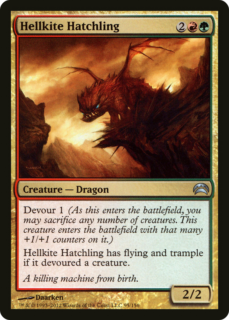 Hellkite Hatchling (PC2-095)  Foil - Planechase 2012