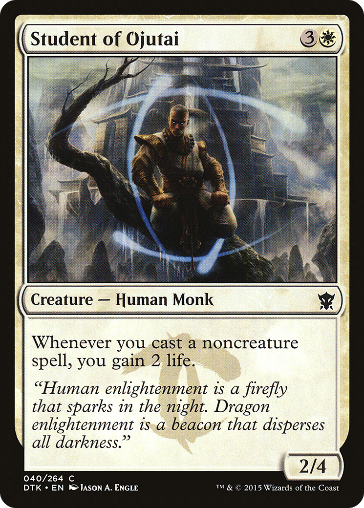 Student of Ojutai (DTK-040)  Foil - Dragons of Tarkir