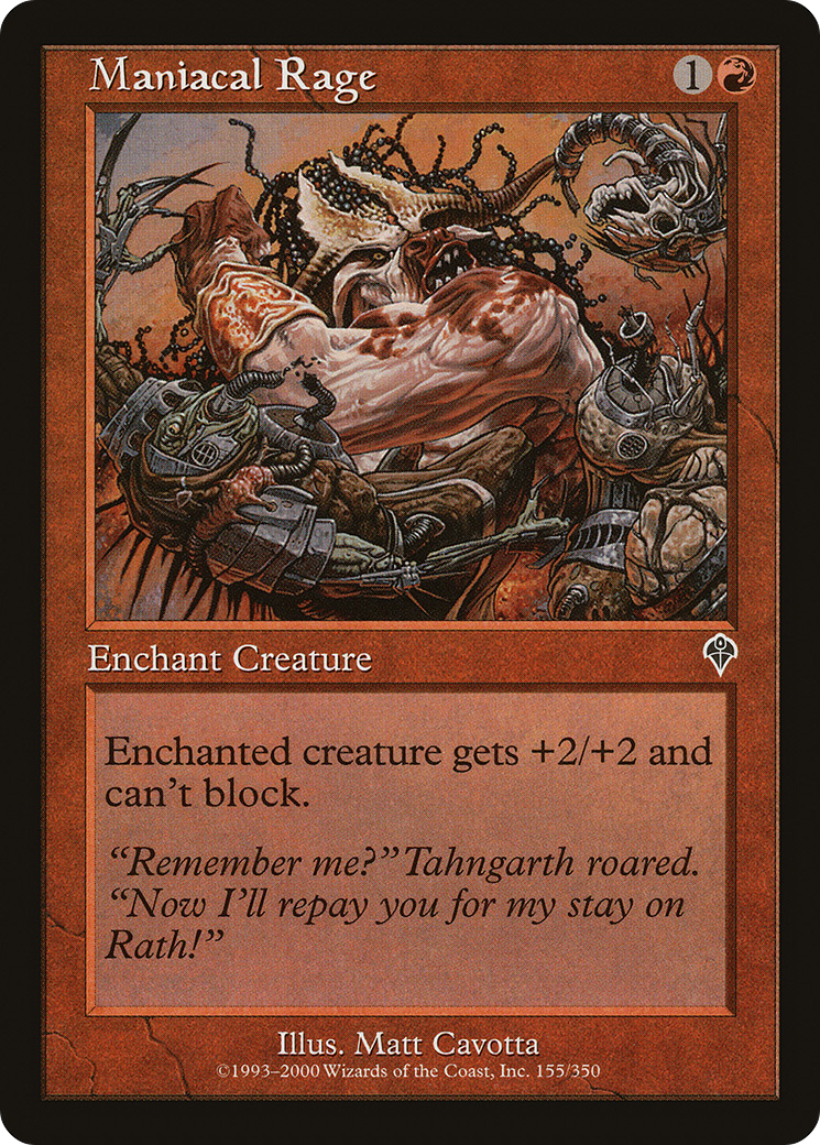 Maniacal Rage (INV-155)  Foil - Invasion