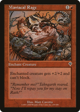 Maniacal Rage (INV-155) - Invasion Foil