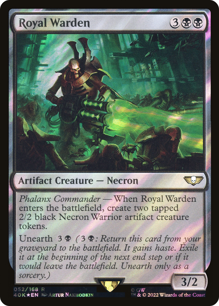 Royal Warden (Surge Foil) (40K-052)  Foil - Warhammer 40,000 Commander