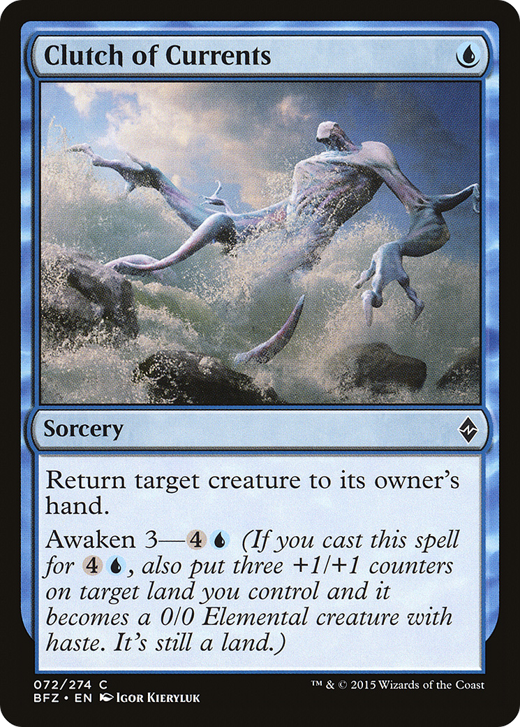 Clutch of Currents (BFZ-072)  - Battle for Zendikar