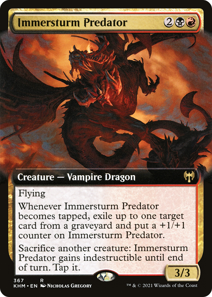 Immersturm Predator (Extended Art) (KHM-367)  - Kaldheim