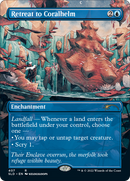 Retreat to Coralhelm (Borderless) (SLD-407)  Foil - Secret Lair Drop