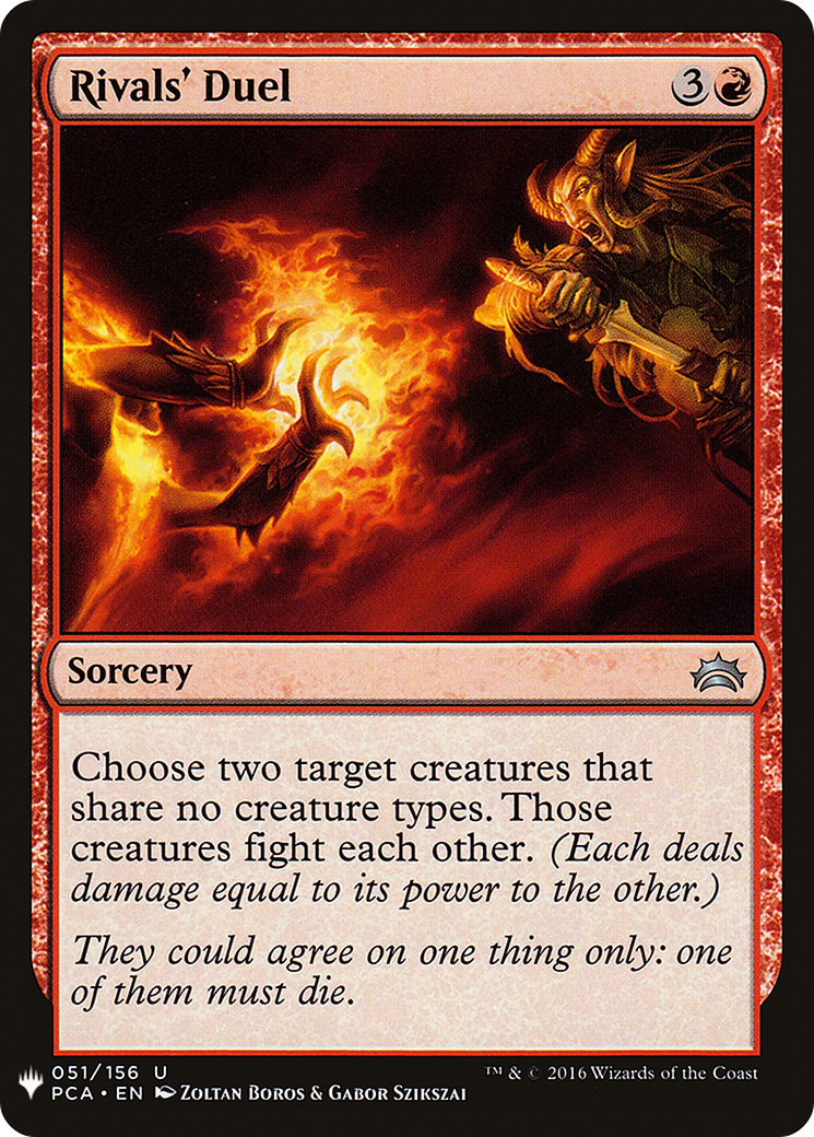 Rivals' Duel (LIST-PCA-51)  - The List