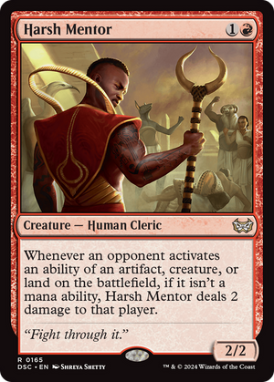 Harsh Mentor (DSC-165)  - Duskmourn: House of Horror Commander