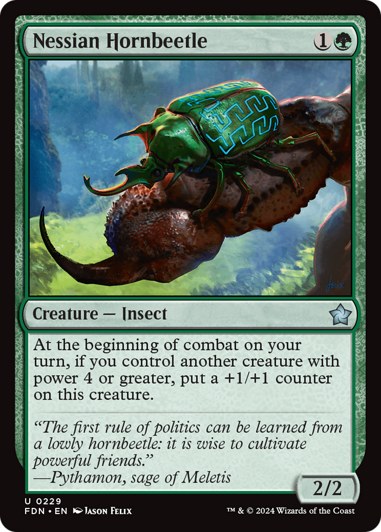 Nessian Hornbeetle (FDN-229)  Foil - Foundations