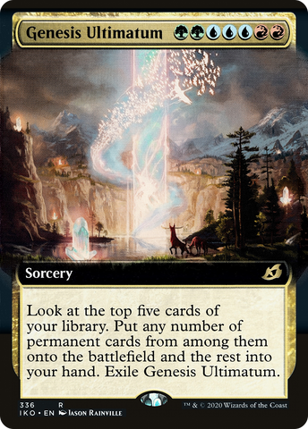 Genesis Ultimatum (Extended Art) (IKO-336)  Foil - Ikoria: Lair of Behemoths: (Extended Art)