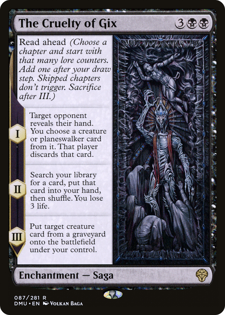 The Cruelty of Gix (DMU-087)  Foil - Dominaria United