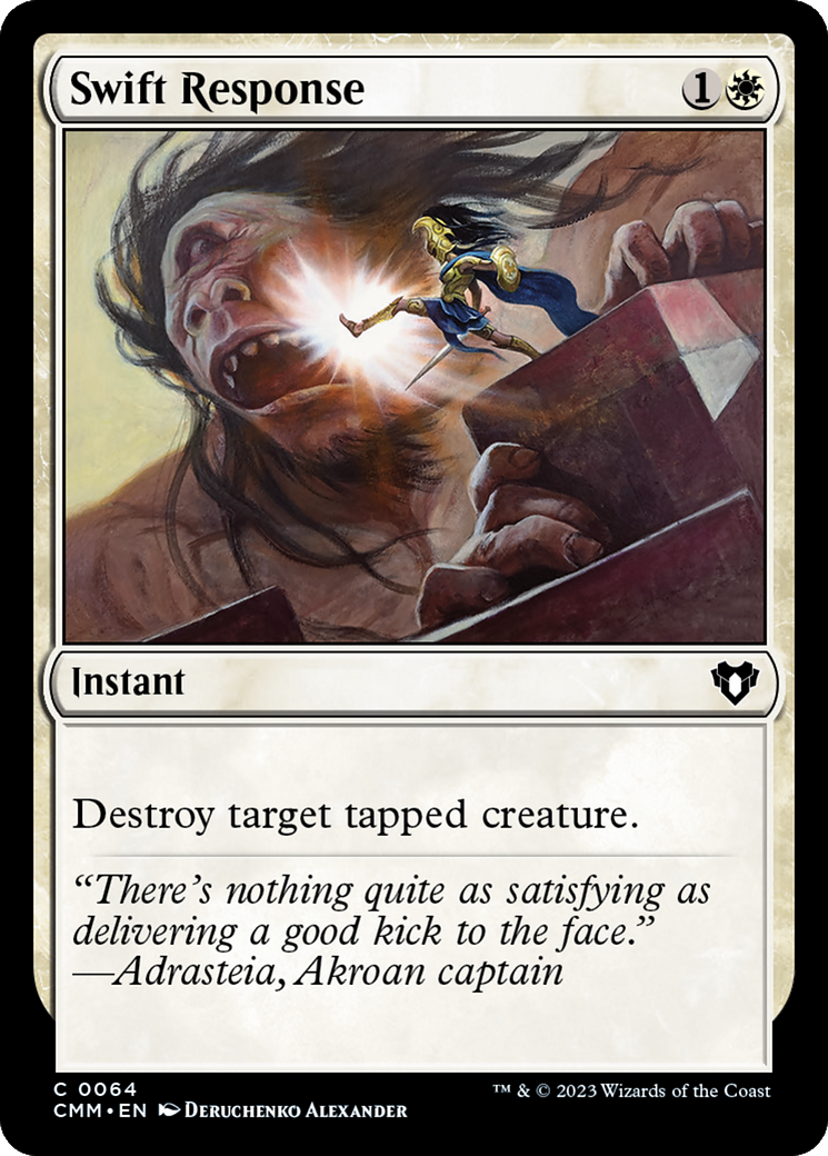 Swift Response (CMM-064)  Foil - Commander Masters