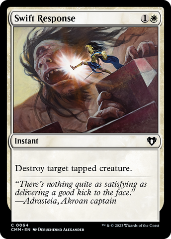 Swift Response (CMM-064)  Foil - Commander Masters