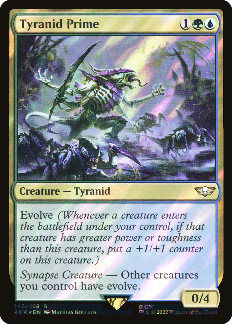 Tyranid Prime (Surge Foil) (40K-145)  Foil - Warhammer 40,000 Commander
