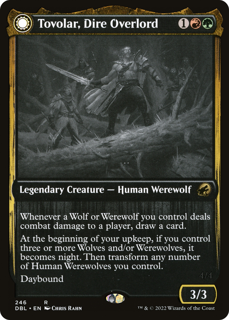 Tovolar, Dire Overlord (DBL-246)  Foil - Innistrad: Double Feature: (Double Faced Transform)