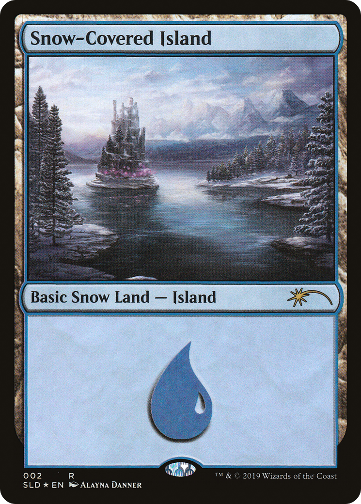 Snow-Covered Island (2) (SLD-002)  Foil - Secret Lair Drop