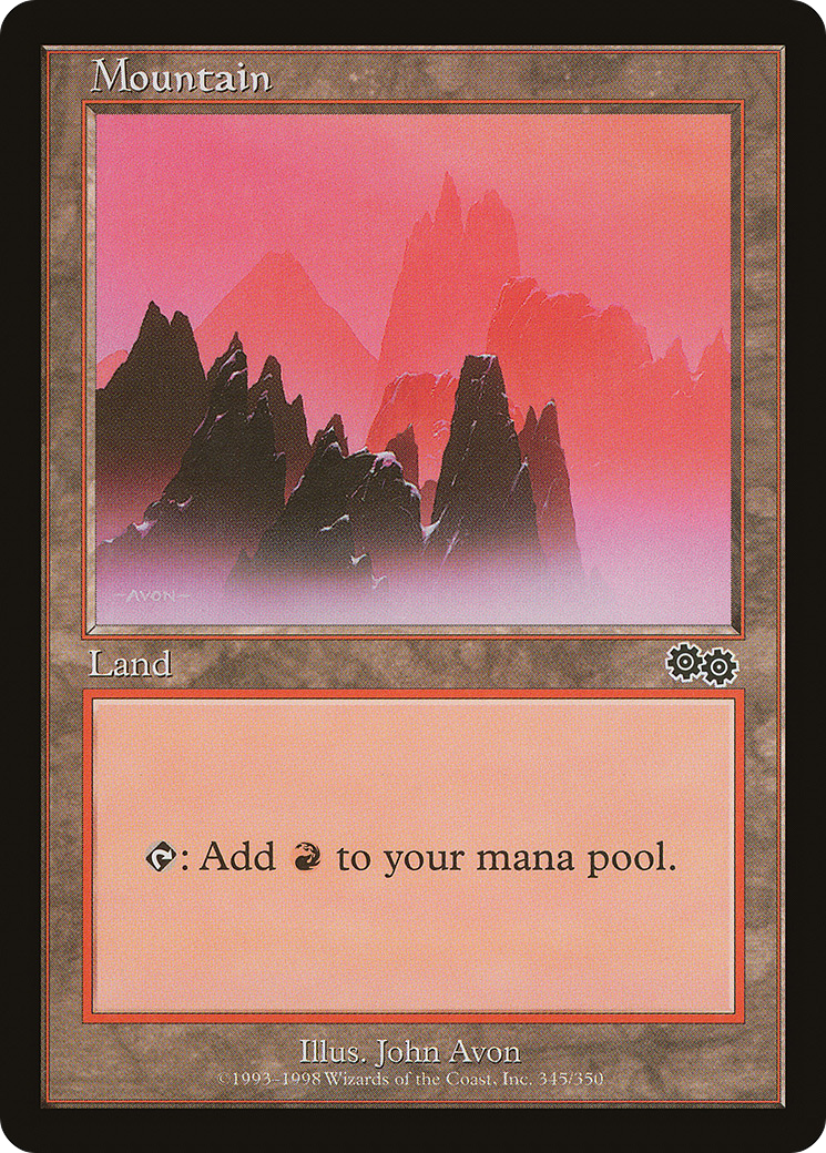 Mountain (345) (USG-345)  - Urza's Saga