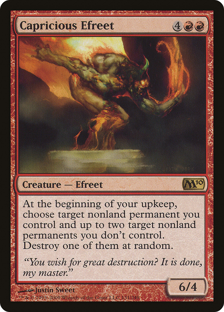 Capricious Efreet (M10-131)  - Magic 2010