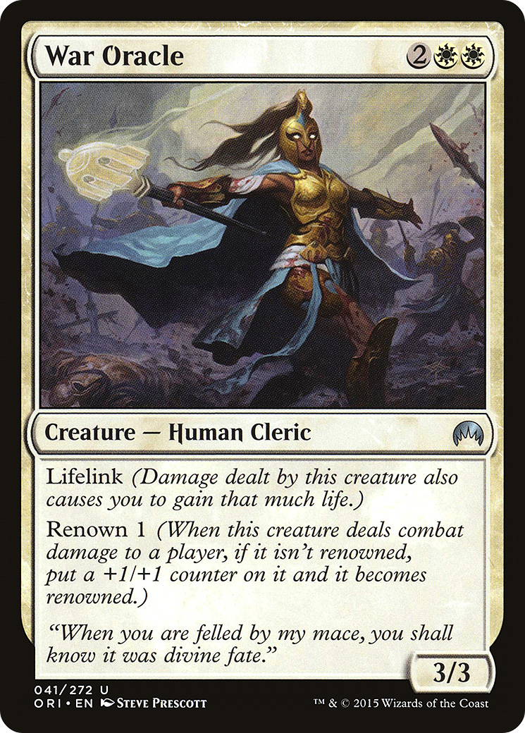 War Oracle (ORI-041)  Foil - Magic Origins