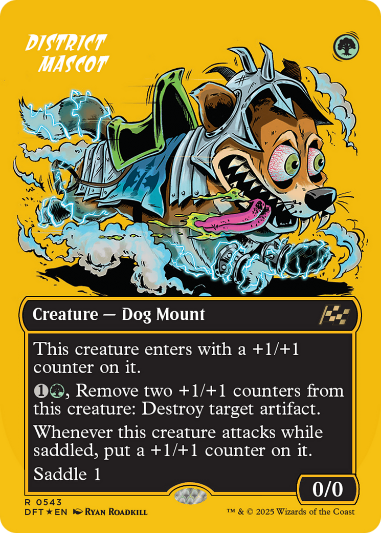 District Mascot (Borderless) (First-Place Foil) (DFT-543)  Foil - Aetherdrift