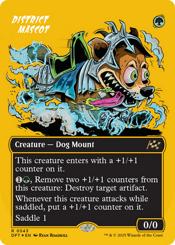 District Mascot (Borderless) (First-Place Foil) (DFT-543)  Foil - Aetherdrift