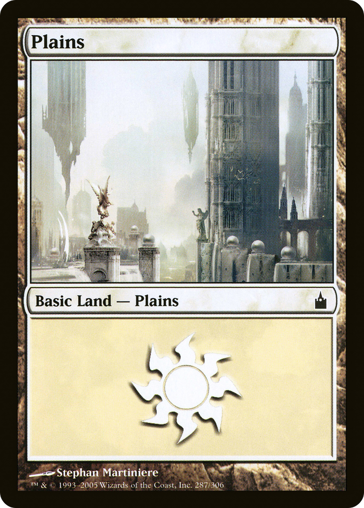 Plains (287) (RAV-287)  Foil - Ravnica: City of Guilds