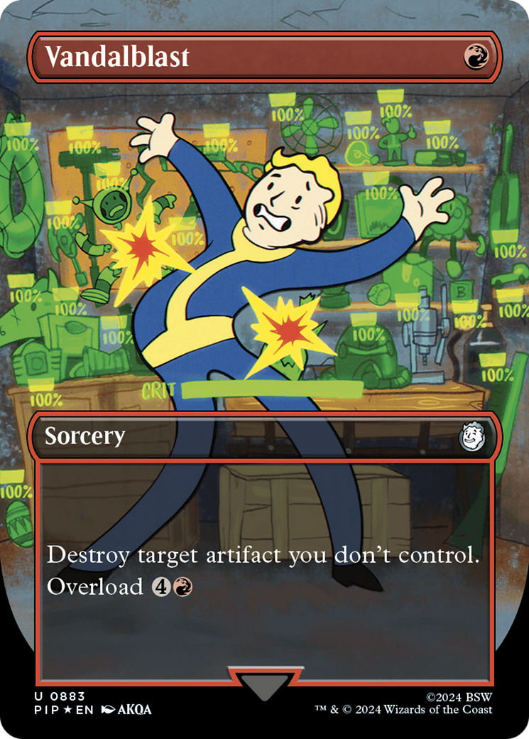 Vandalblast (Borderless) (Surge Foil) (PIP-883) - Fallout (Borderless) Foil