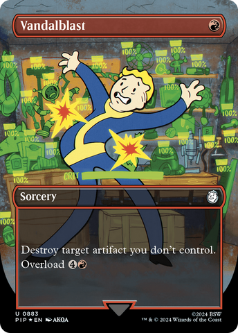 Vandalblast (Borderless) (Surge Foil) (PIP-883) - Fallout (Borderless) Foil