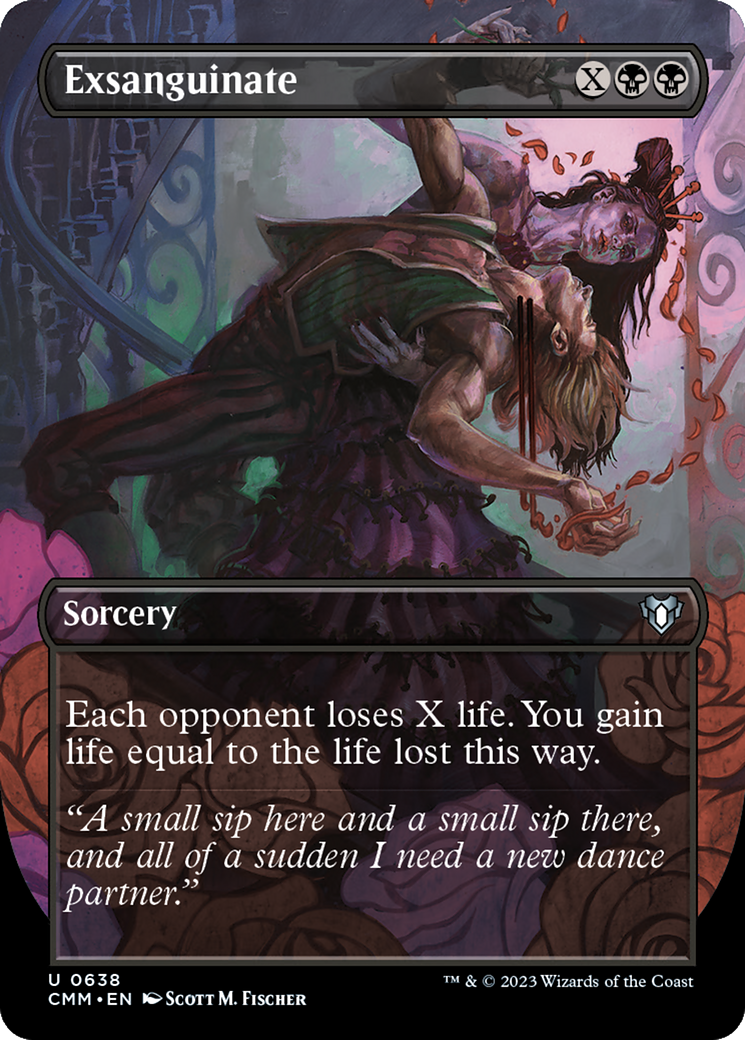 Exsanguinate (Borderless) (CMM-638)  - Commander Masters