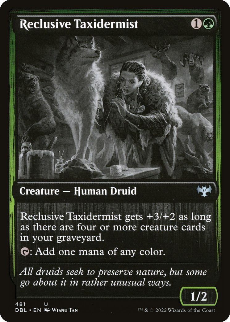 Reclusive Taxidermist (DBL-481)  Foil - Innistrad: Double Feature