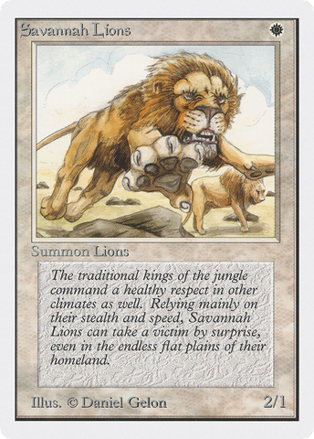 Savannah Lions (2ED-)  - Unlimited Edition