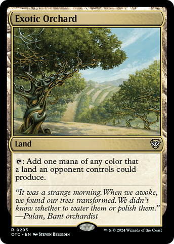 Exotic Orchard (OTC-293)  - Outlaws of Thunder Junction Commander