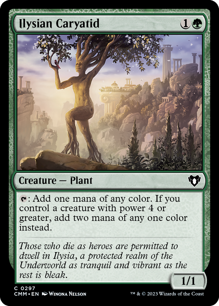 Ilysian Caryatid (CMM-297)  Foil - Commander Masters