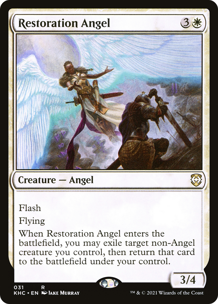 Restoration Angel (KHC-031)  - Kaldheim Commander