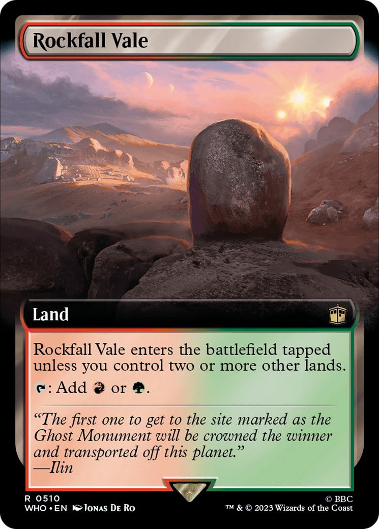 Rockfall Vale (Extended Art) (WHO-510)  Foil - Doctor Who: (Extended Art)