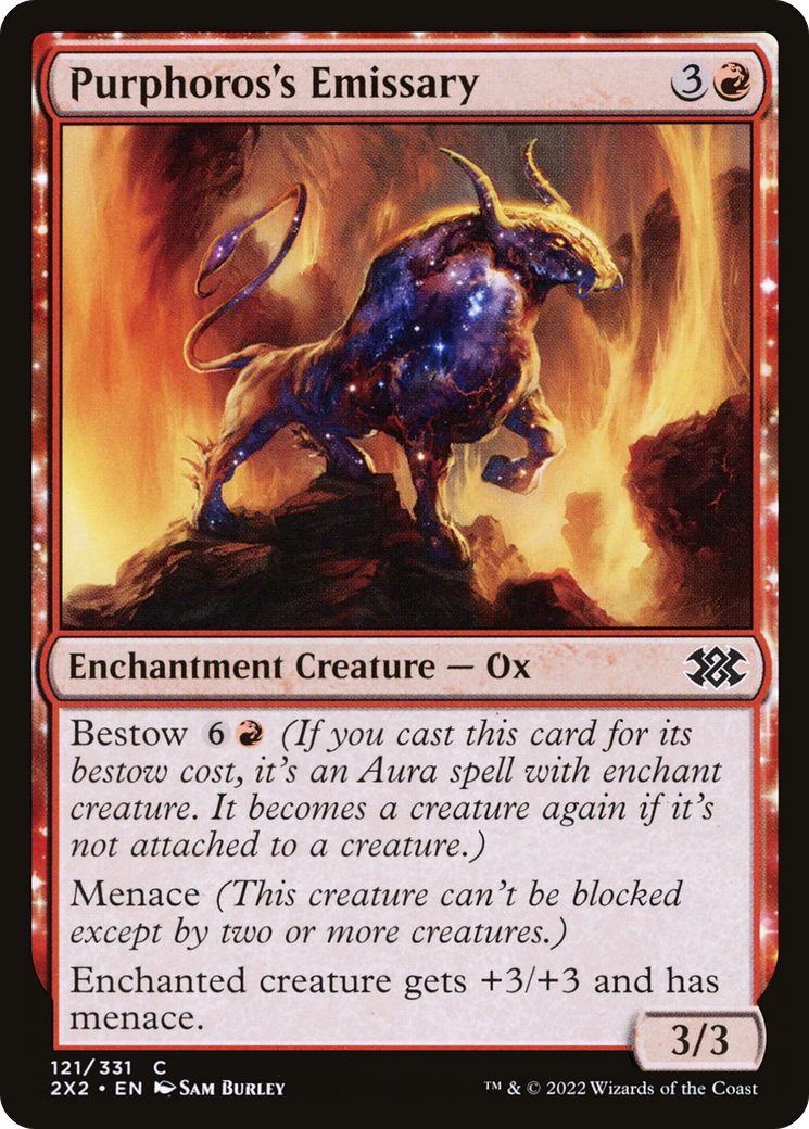 Purphoros's Emissary (2X2-121)  Foil - Double Masters 2022: (enchantment)