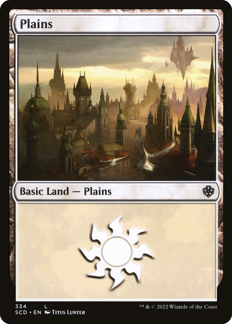 Plains (334) (SCD-334)  - Starter Commander Decks