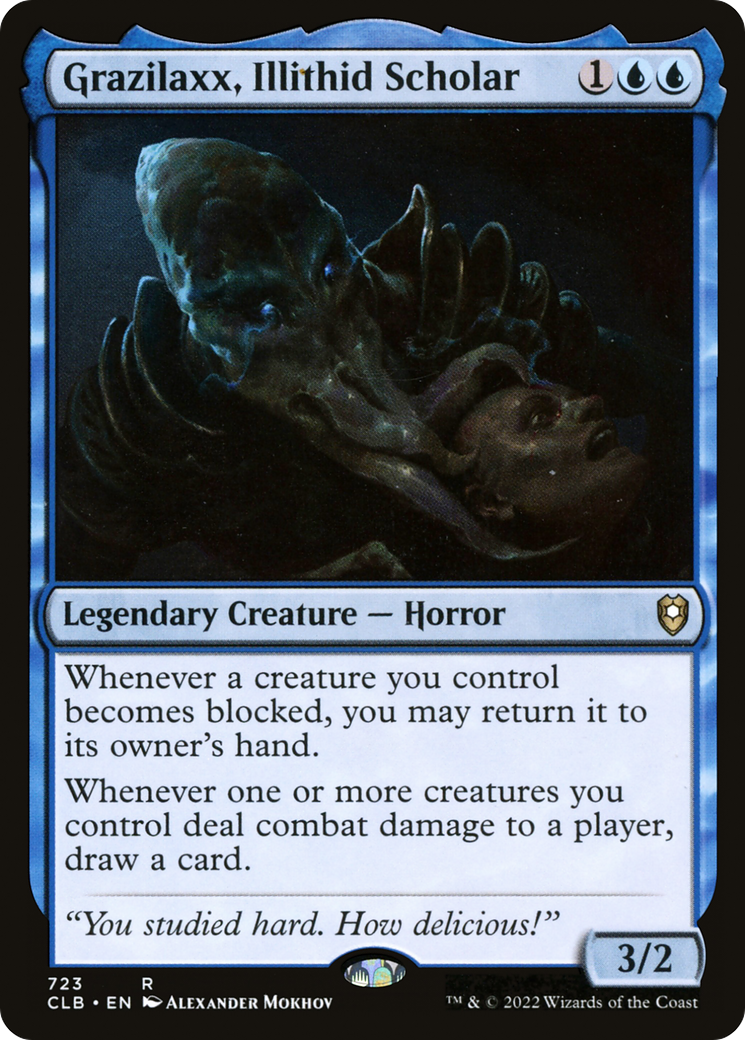 Grazilaxx, Illithid Scholar (CLB-723)  - Commander Legends: Battle for Baldur's Gate
