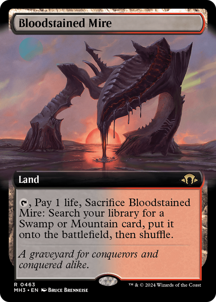 Bloodstained Mire (Extended Art) (MH3-463)  Foil - Modern Horizons 3: (Extended Art)