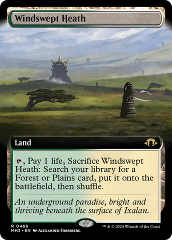 Windswept Heath (Extended Art) (MH3-466)  Foil - Modern Horizons 3: (Extended Art)