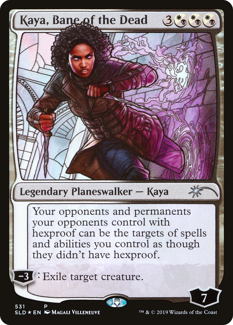 Kaya, Bane of the Dead (Stained Glass) (SLD-531)  Foil - Secret Lair Drop