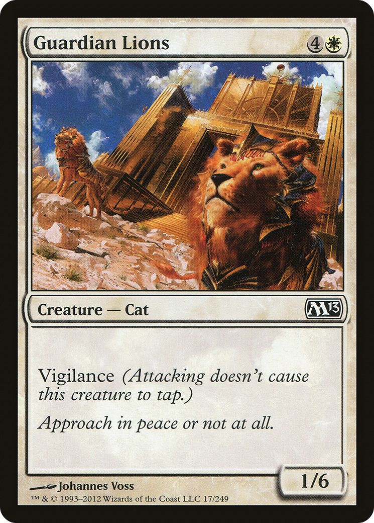 Guardian Lions (M13-017)  Foil - Magic 2013