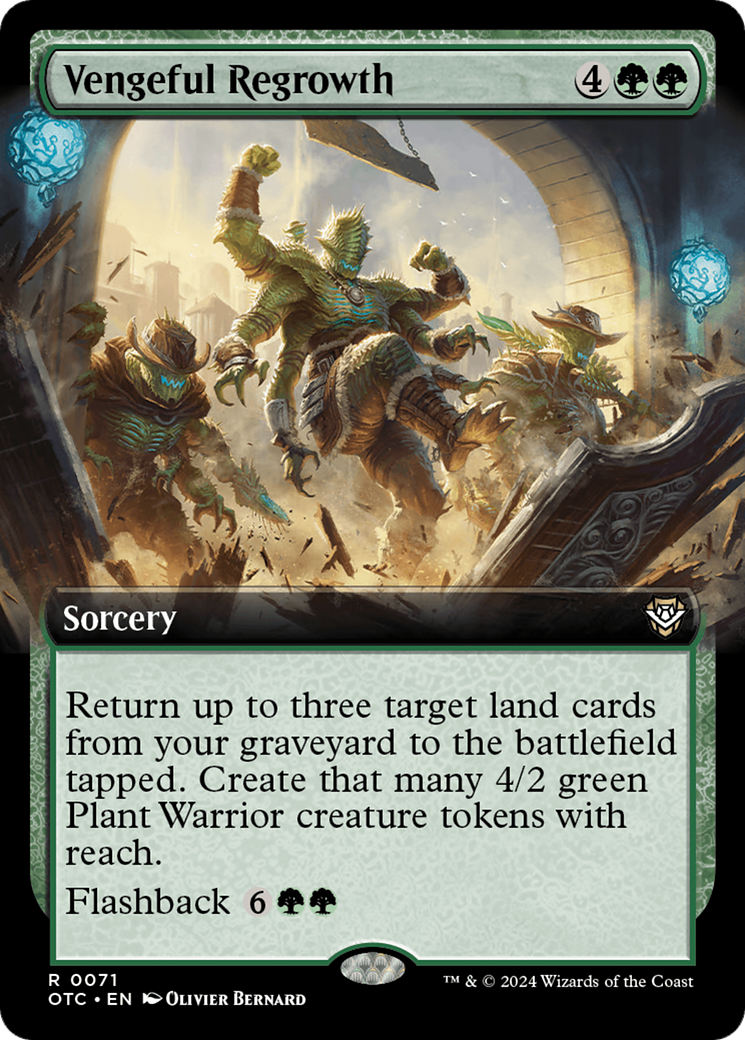 Vengeful Regrowth (Extended Art) (OTC-071)  - Outlaws of Thunder Junction Commander: (Extended Art)