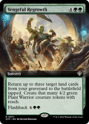 Vengeful Regrowth (Extended Art) (OTC-071)  - Outlaws of Thunder Junction Commander: (Extended Art)