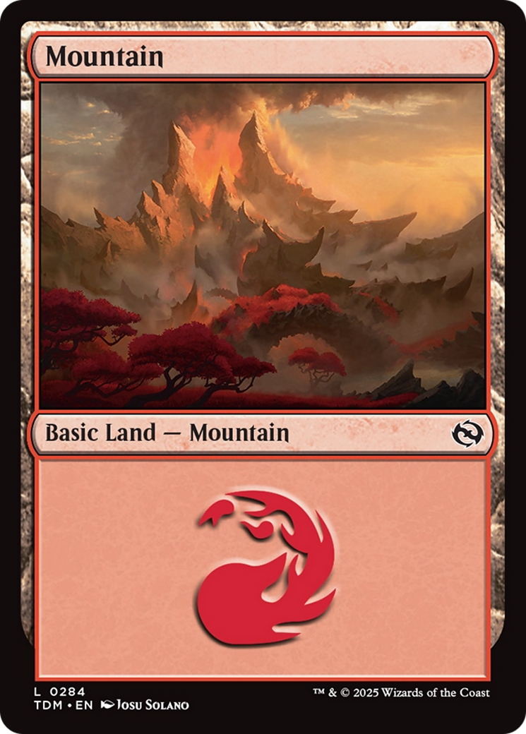 Mountain (TDM-284) - Tarkir: Dragonstorm Foil
