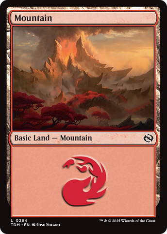 Mountain (TDM-284) - Tarkir: Dragonstorm Foil