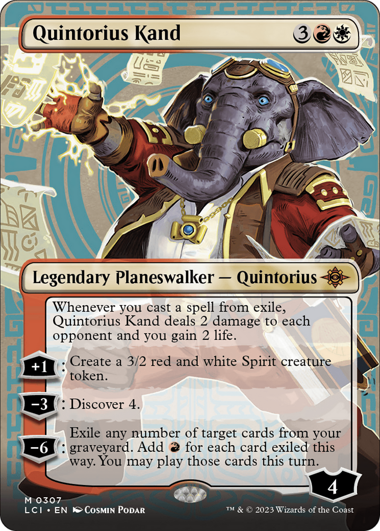 Quintorius Kand (0307) (Borderless) (LCI-307)  Foil - The Lost Caverns of Ixalan