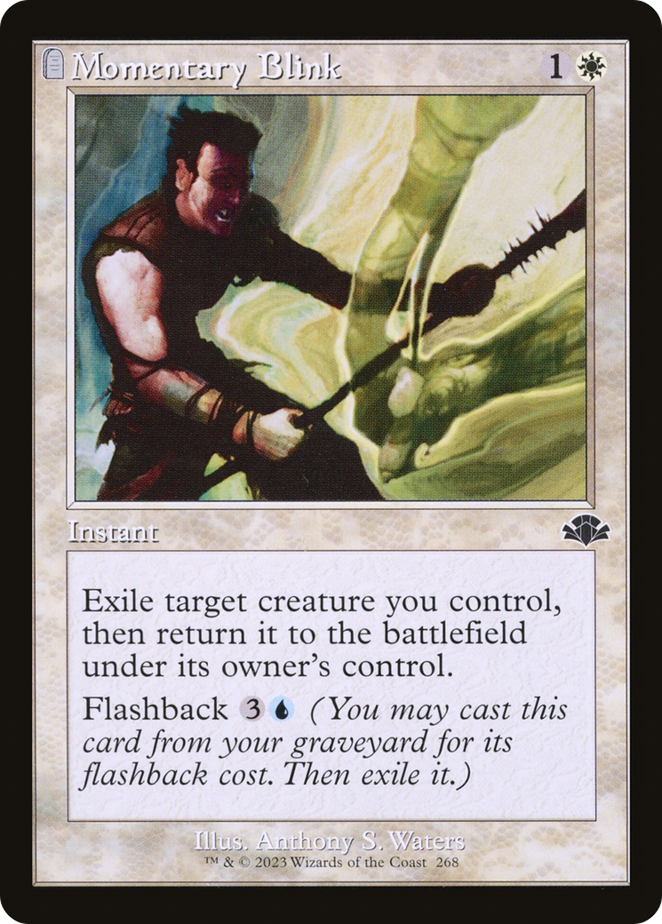 Momentary Blink (Retro Frame) (DMR-268)  Foil - Dominaria Remastered: (tombstone)
