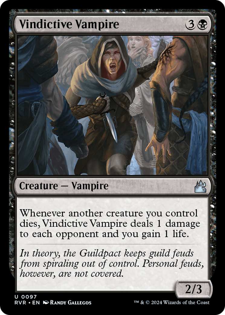 Vindictive Vampire (RVR-097)  - Ravnica Remastered